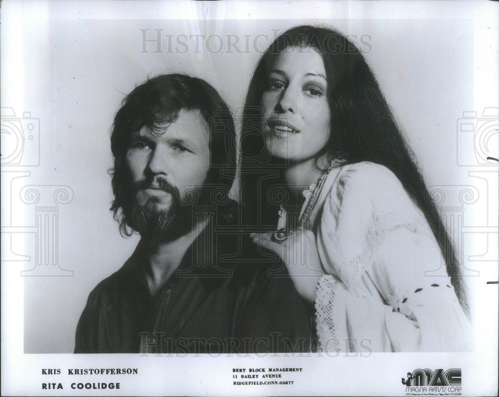 1975 Ravinia Festival Promotion Performers Kristofferson Coolidge - Historic Images