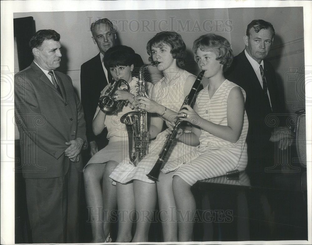 1964 Karen Morris/Willie Jean Smith/Bridgett Cox/Instruments/Indiana - Historic Images