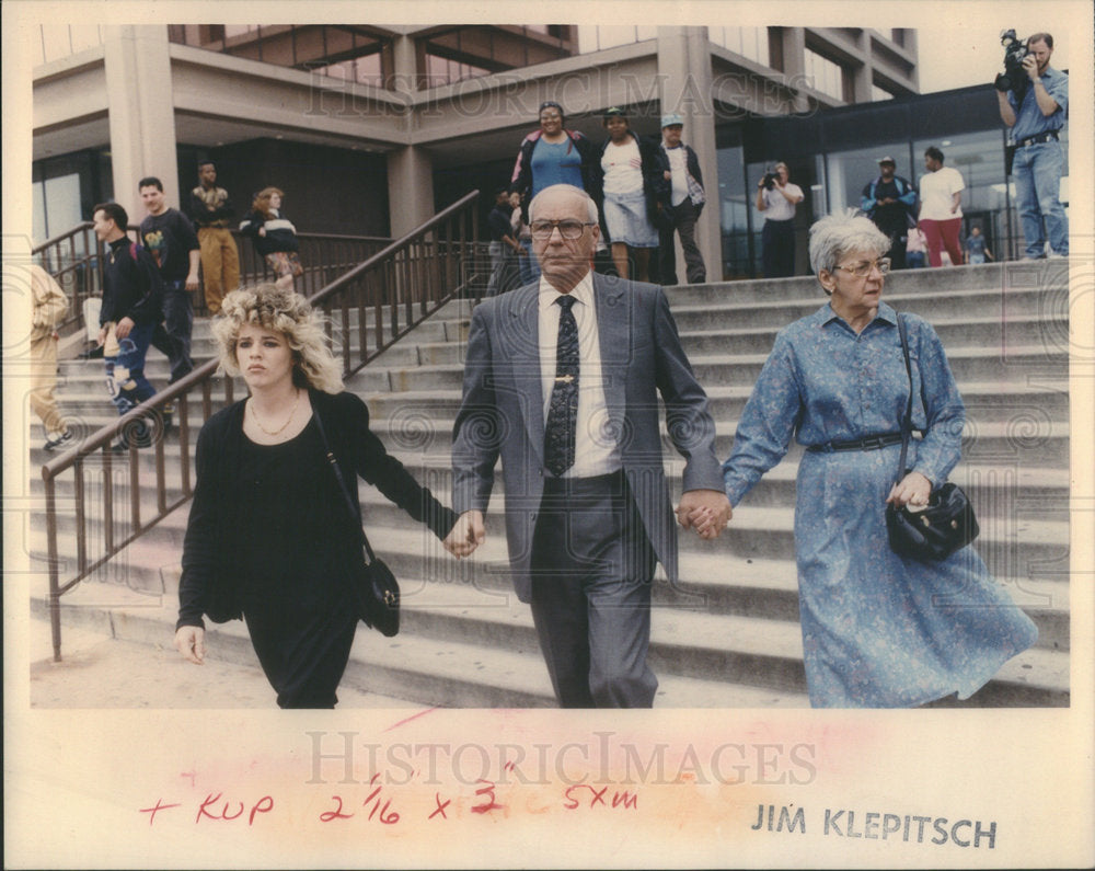 1992 Daniel C. Ligurotis Sr. Not Guilty Shooting Death Son Daniel - Historic Images