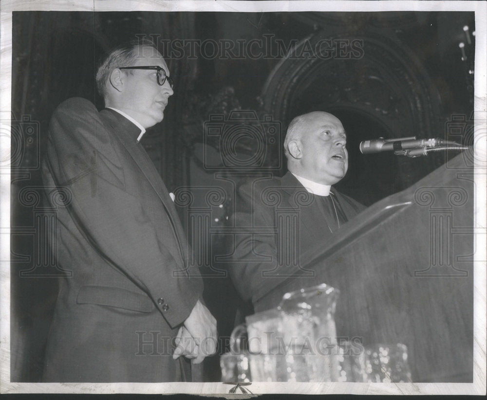 1957 Bishop Hanns Lilje/Lutheran World Federation/Germany - Historic Images