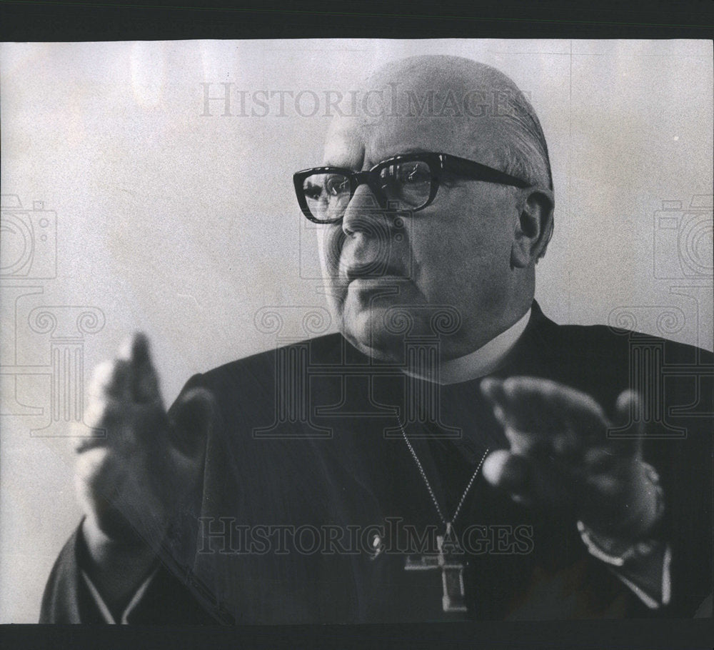 1971 Lutheran School Theology Bishop Lilje Germany - Historic Images