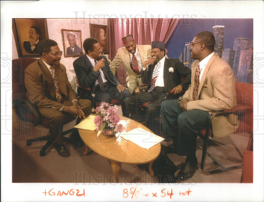 1993 Straight Talk Meeting After Show Community Leaders - Historic Images