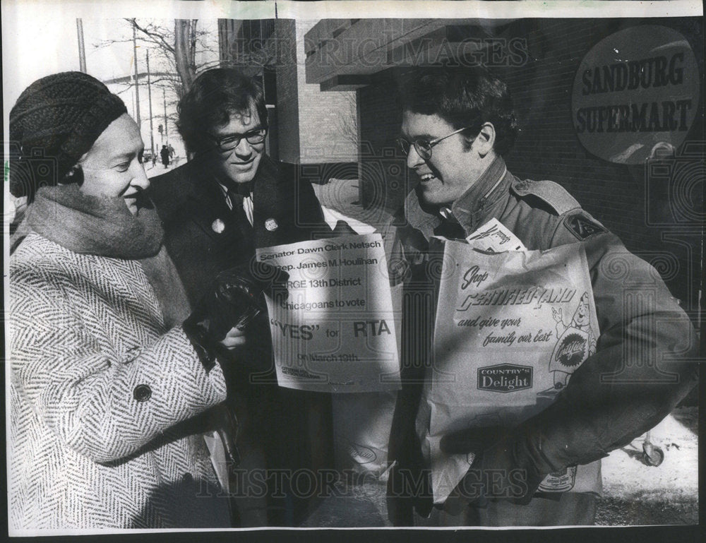 1974 STATE LEGISLATORS  AUTHORITY MESSAGE REP.JAMES M.HOULIHAN DAWN - Historic Images