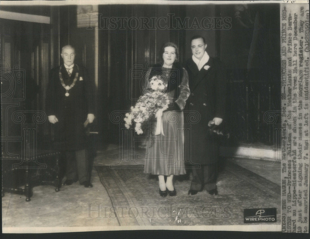 1936 Press Photo Princess Juliana of Netherlands Royalty - RSC23329 - Historic Images