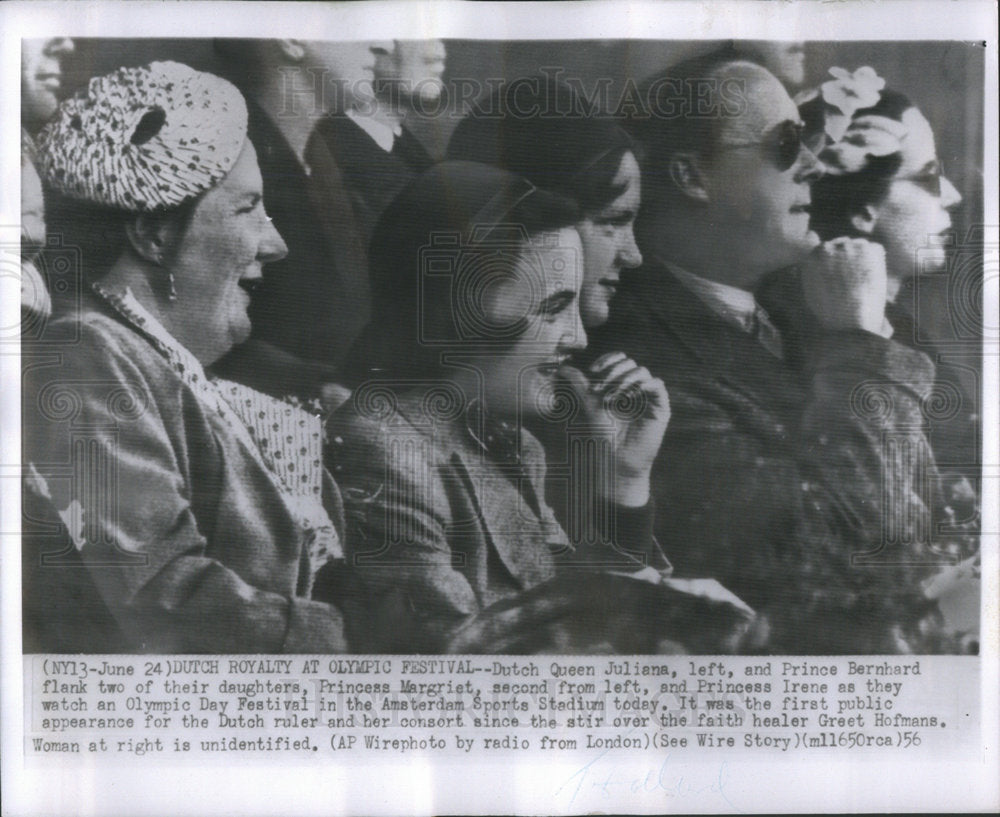 1956 Dutch Queen Juliana Prince Bernhard - Historic Images