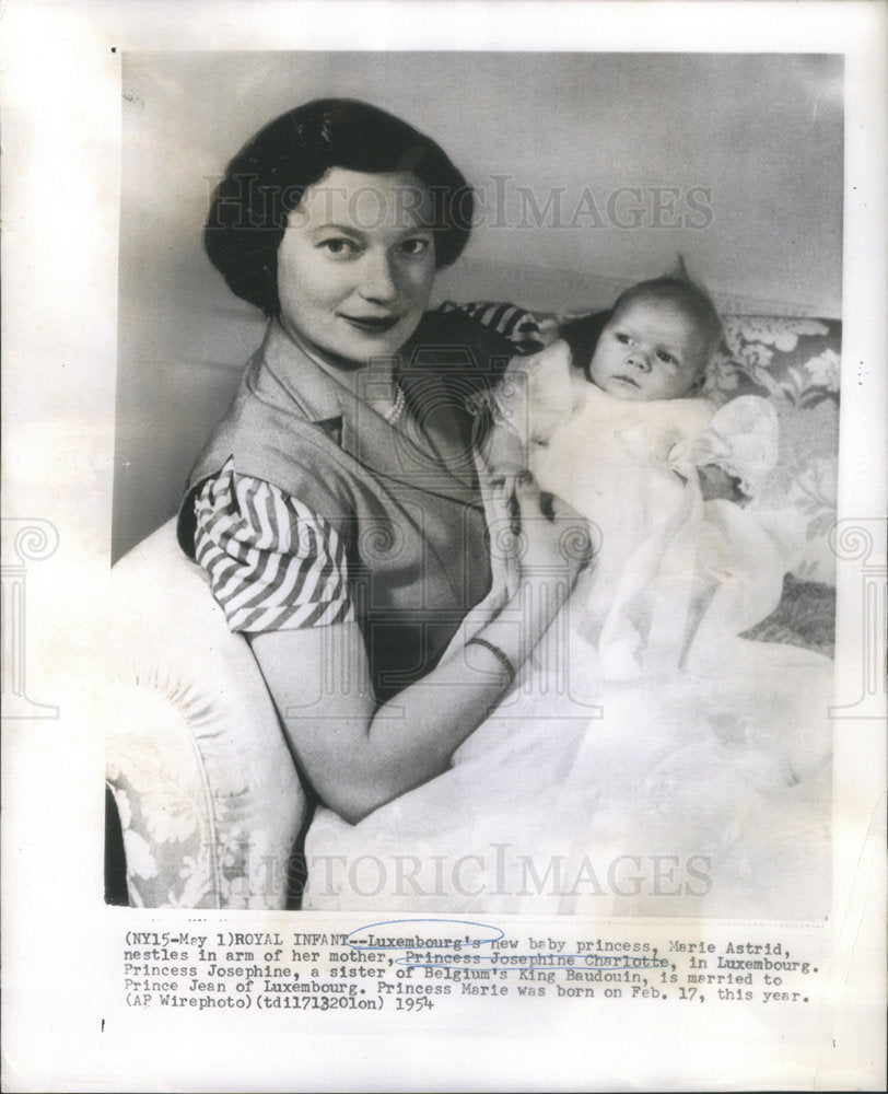 1954 Princess Josephine Charlotte Luxembourg - Historic Images