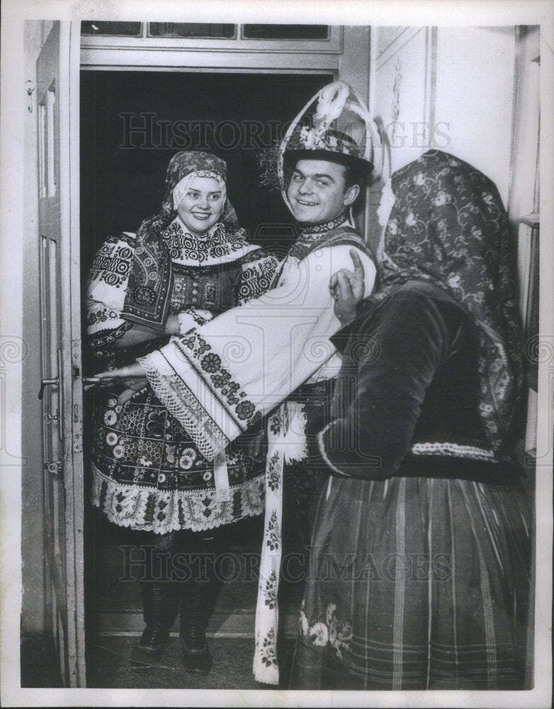 1958 Annual Village Ball Ratiskovice Czechoslovakia - Historic Images