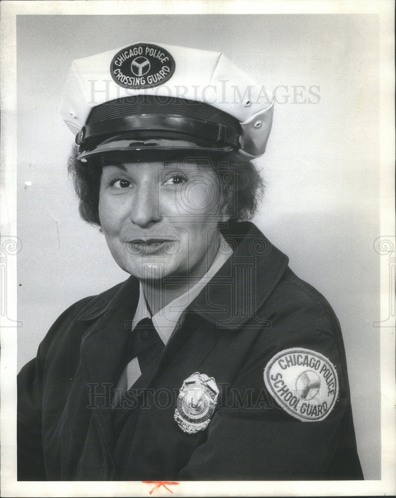 1965 Mrs. Gerri Kuna Chicago Police School Crossing Guard - Historic Images