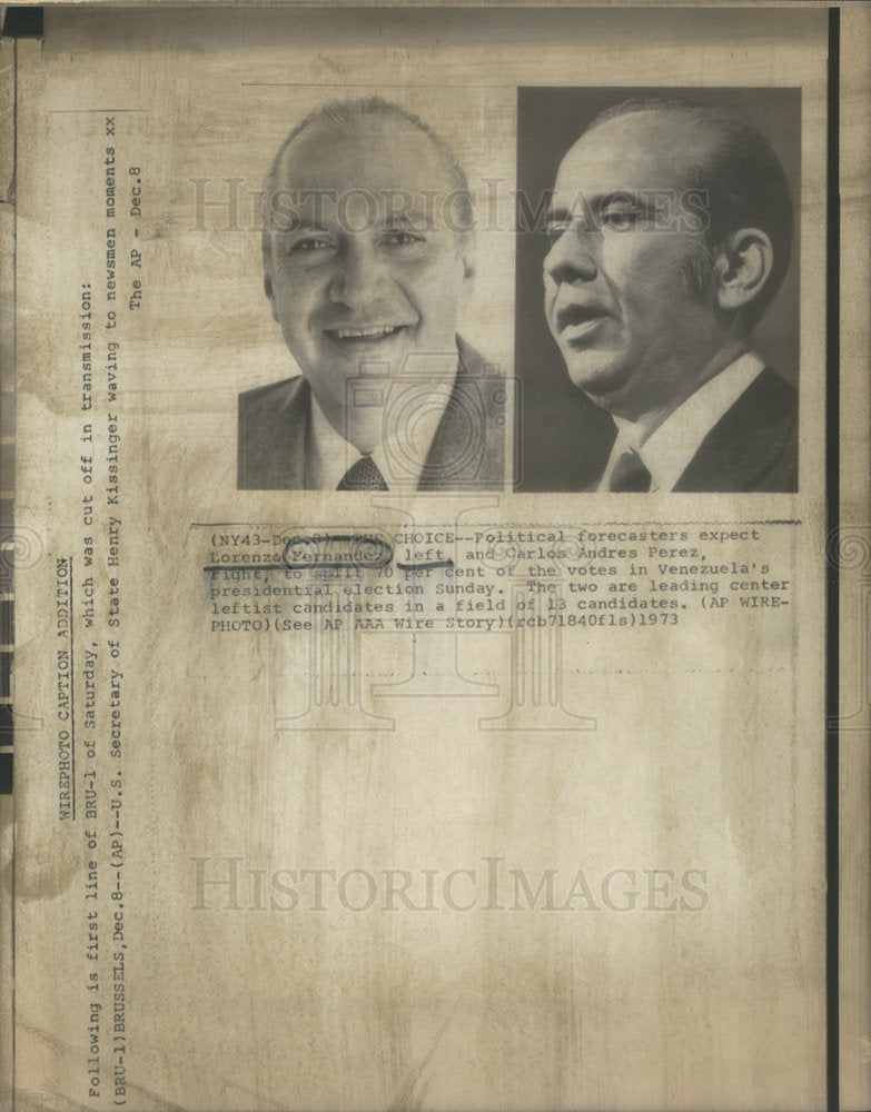 1973 Lorenzo Fernandez American Politician - Historic Images