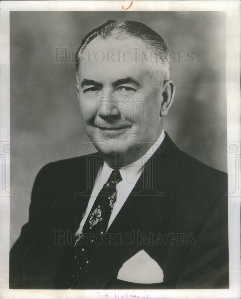 1962 Francis  Kuliman president Bowman Dairy Co Thomas Johnston - Historic Images