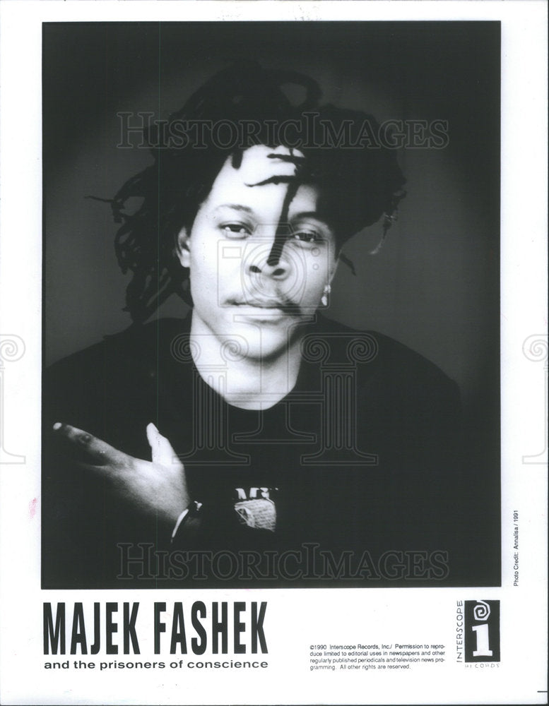 1992 Majek Fashek rock &#39;n&#39; roll Guitarist - Historic Images