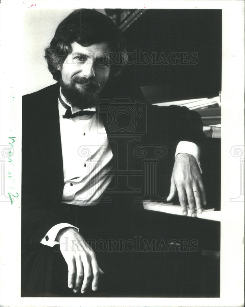 1987 Vladimir Feltsman classical pianist Moscow Philharmonic music - Historic Images