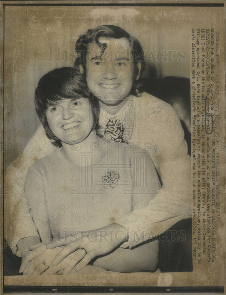 1972 Warren Farrell National Organization Women - Historic Images