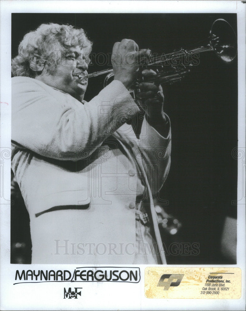 1990 Maynard Ferguson Canadian jazz Stan Kenton musician bandleader - Historic Images