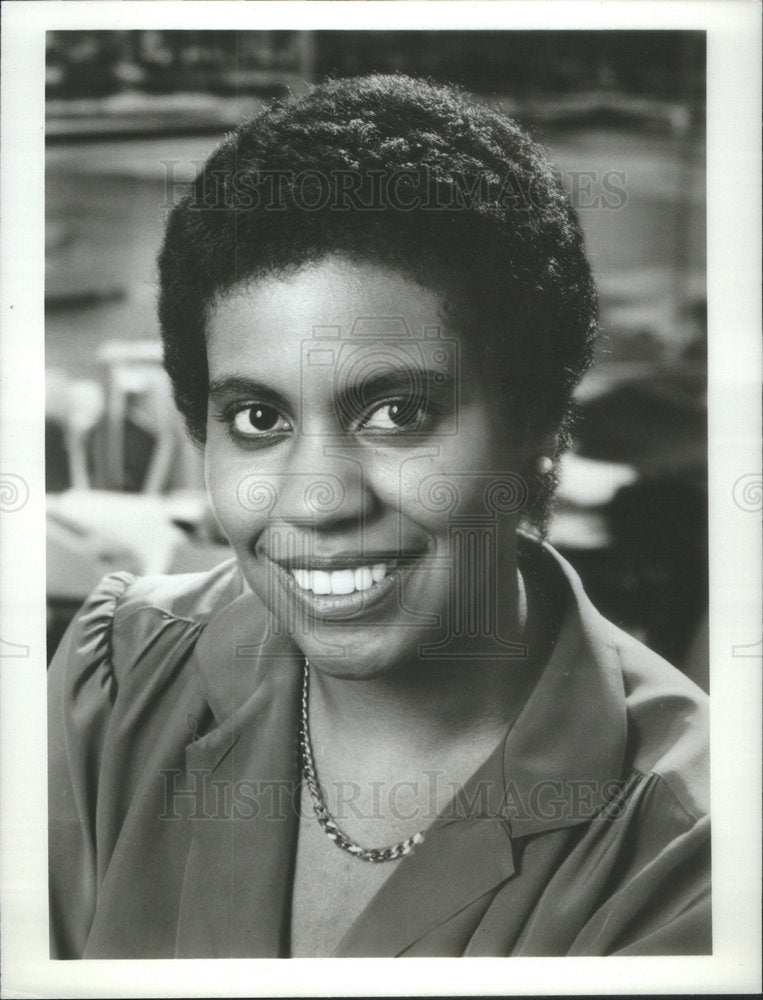 1984 Renee Ferguson CBS News Reporter Campaign 84 program - Historic Images