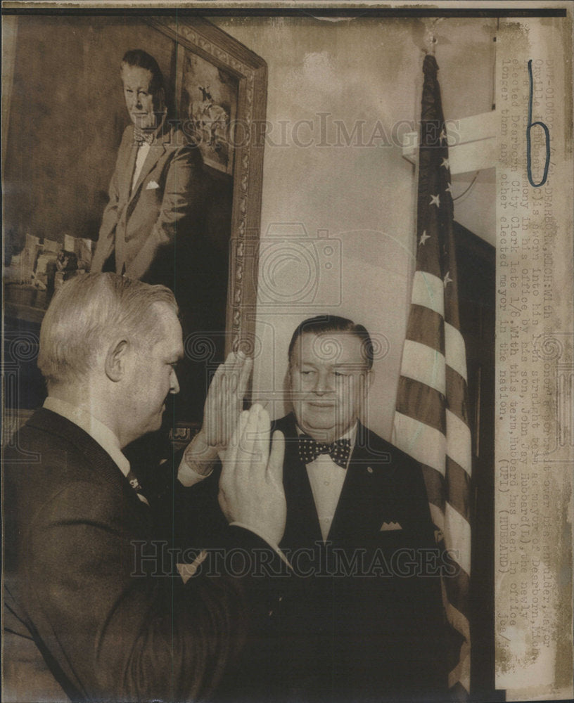 1934 Press Photo Mayor Orville Liuboard - Historic Images