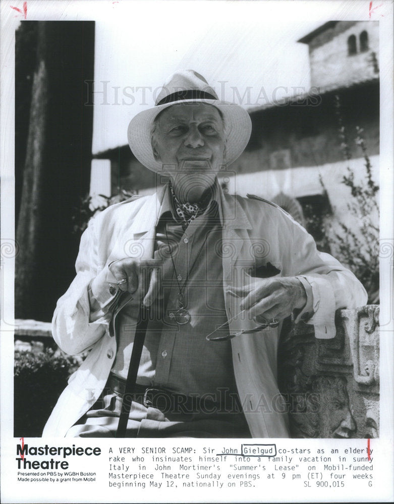 1991 Sir John Gielgud In SUMMER LEASE-Historic Images