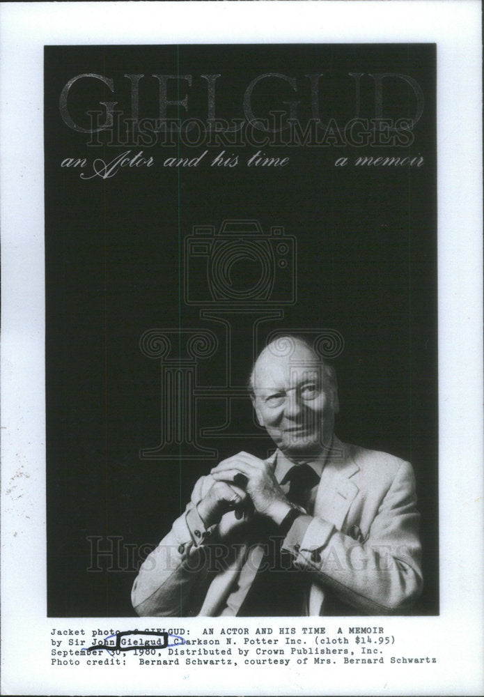 1984 Sir Arthur John Gielgud English Actor Director Producer - Historic Images