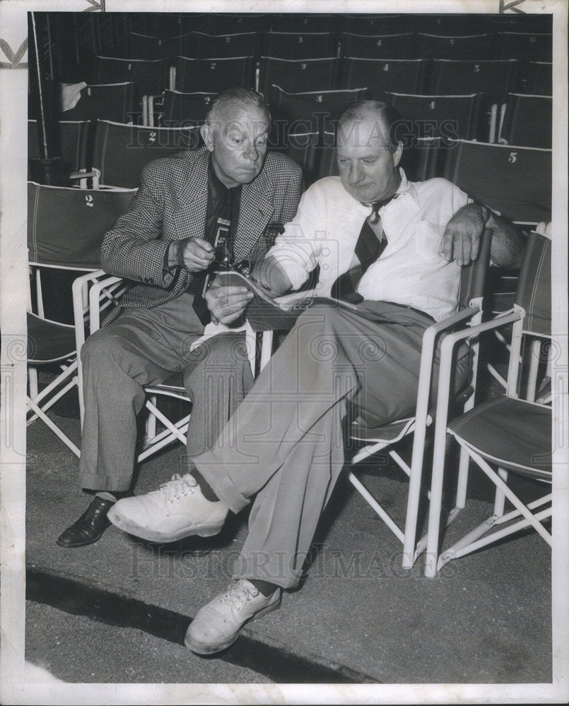 1950 Edward Clark Lilley Barrie O&#39;Donnell producer script rehearsal - Historic Images