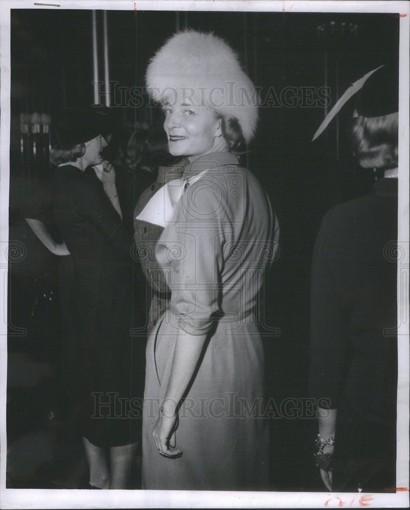 1956 Mrs. George Lill Russian Cossack Hat - Historic Images