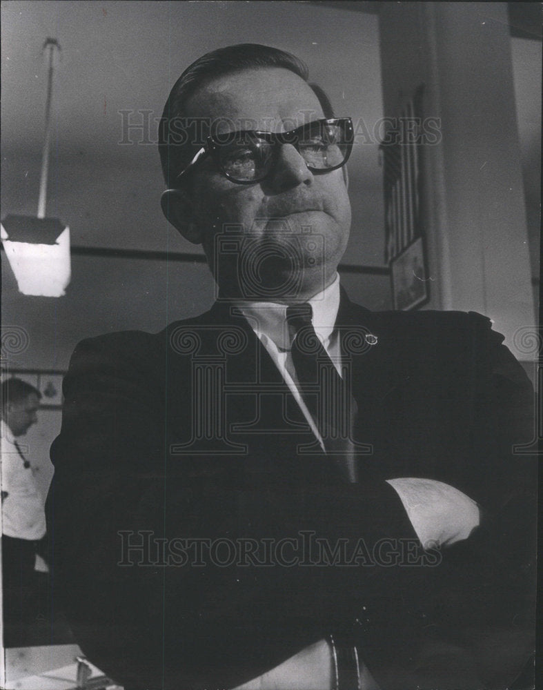 1967 John Krupa, Lake County Democratic Party Chairman - Historic Images