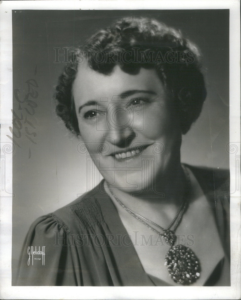 1941 Anna Kruetgen Ernest Dramatic Mazzo Soloist Grant Park Izler - Historic Images