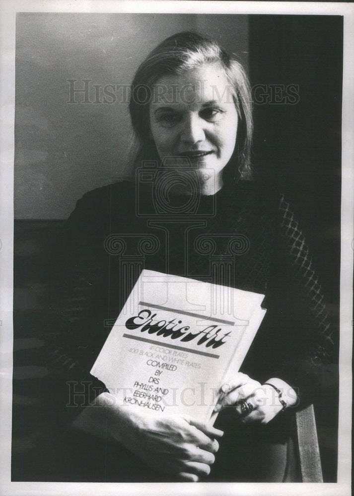 1969 Dr Phyllis Kronhausen author book Erotic writer novelist - Historic Images