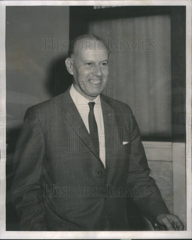 1962 Press Photo Tony Accardo Federal Building Allan Krouse prosecutor trial - Historic Images