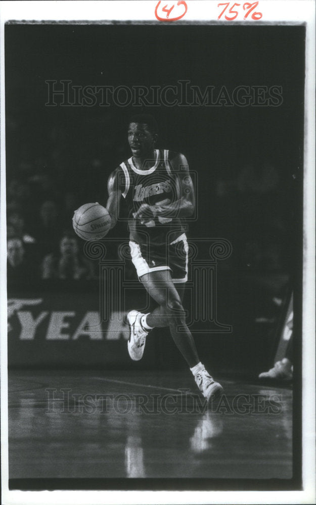 1991 A.C. Green Los Angeles Lakers Basketball Player - Historic Images