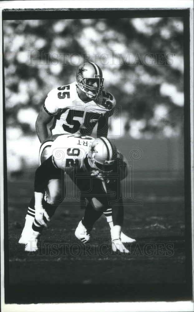 1990 No. 55 Jack Del Rio, Cowboys - Historic Images