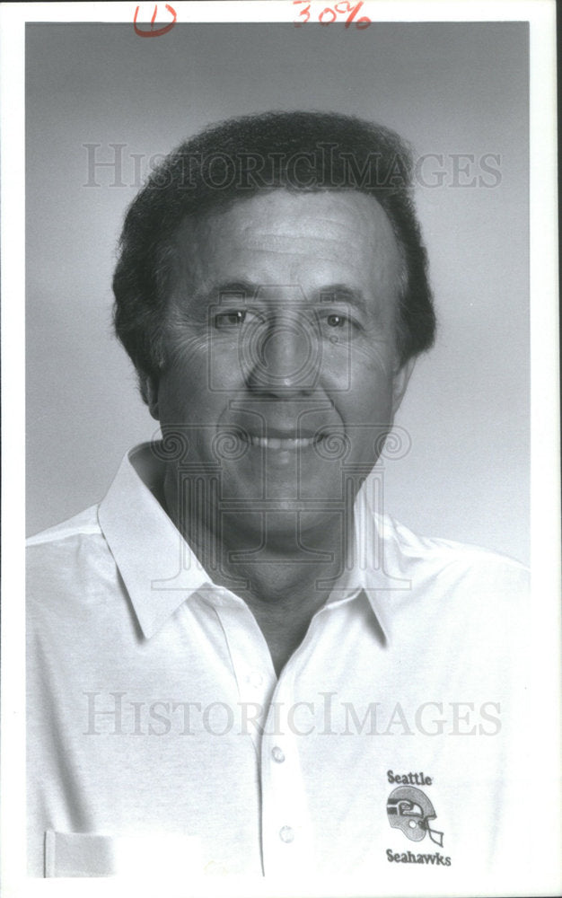 1992 Tom Flores, President and Head Coach Seahawks - Historic Images