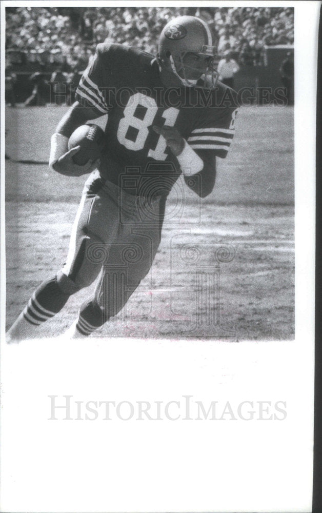 1985 Russ Francis San Francisco 49ers Football Player - Historic Images