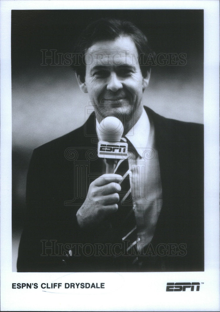 1987 Television Sports Host ESPN&#39;s Cliff Drysdale - Historic Images