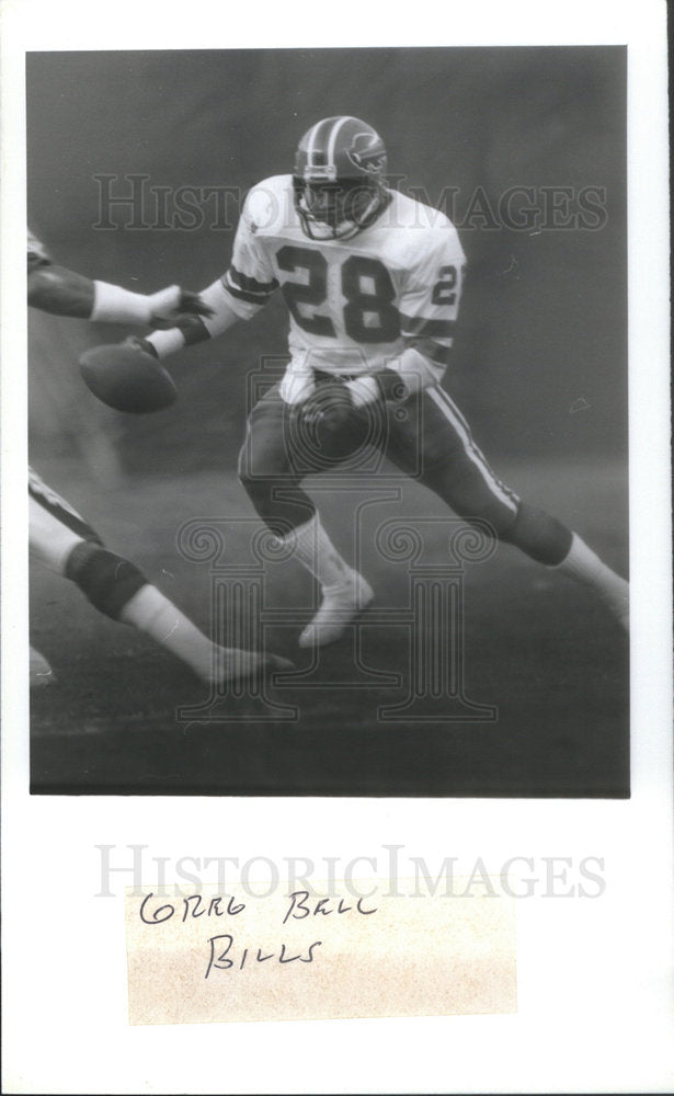 1985 GREG BALL FOOTBALL PLAYER BILLS - Historic Images