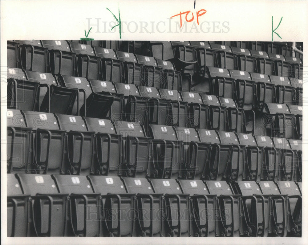 1985 Seats Should Have Filled As White Sox But Players Are Strike - Historic Images