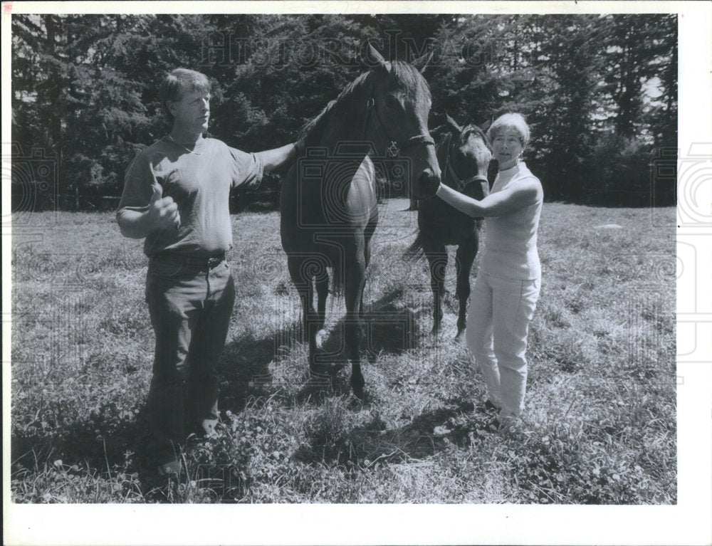 1993 Mike Chambers Eileen Chambers Horse Trainers - Historic Images