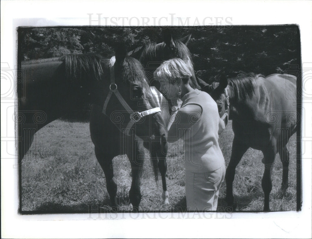 1993 Eileen Chamber Greet Horse Train Maple Valley Ron Wurzer Time - Historic Images