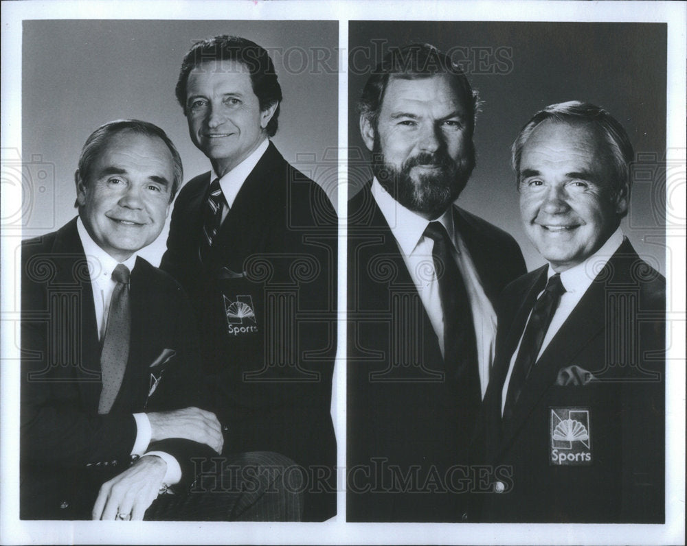 1986 Enberg McGuire Recognized As TV's Basketball Sportscaster - Historic Images