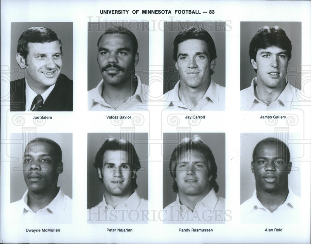 1983 Members 1983 University Minnesota football team - Historic Images