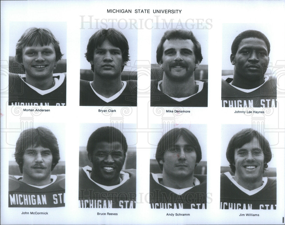 Members Michigan State University football team - Historic Images