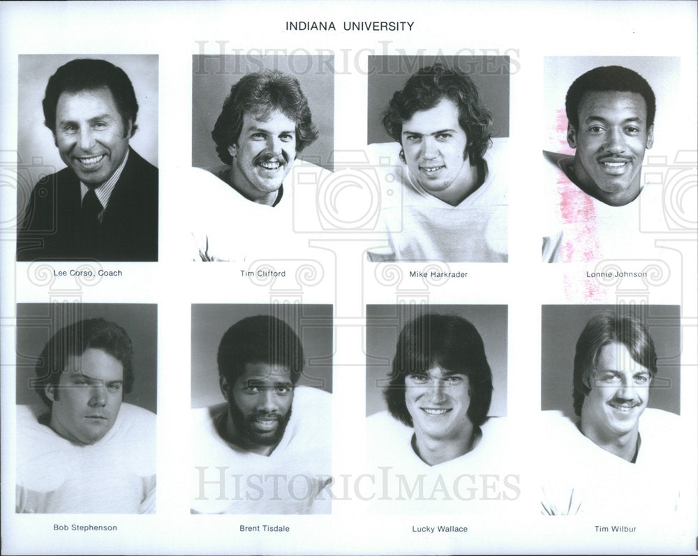 members Indiana University football team - Historic Images