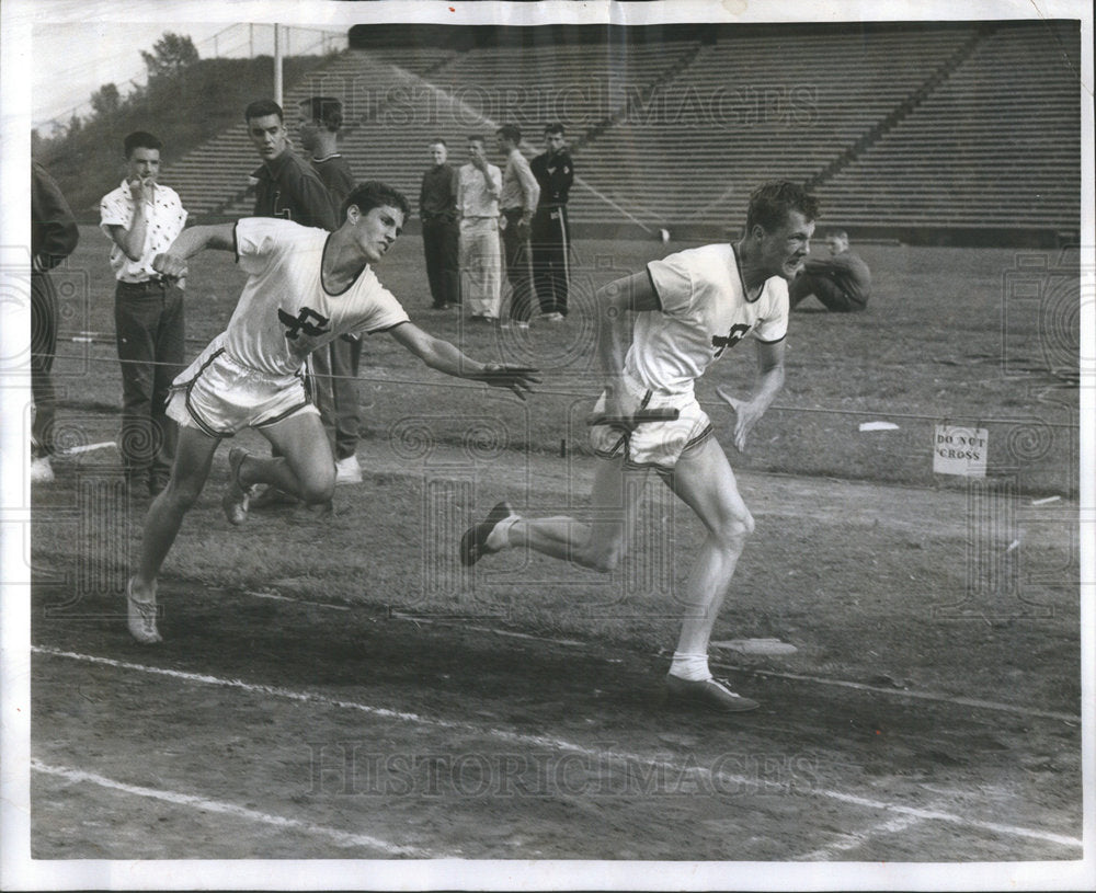 1958 BUZZ CRITES  BOB SNYDER RELAY CARNIVAL - Historic Images