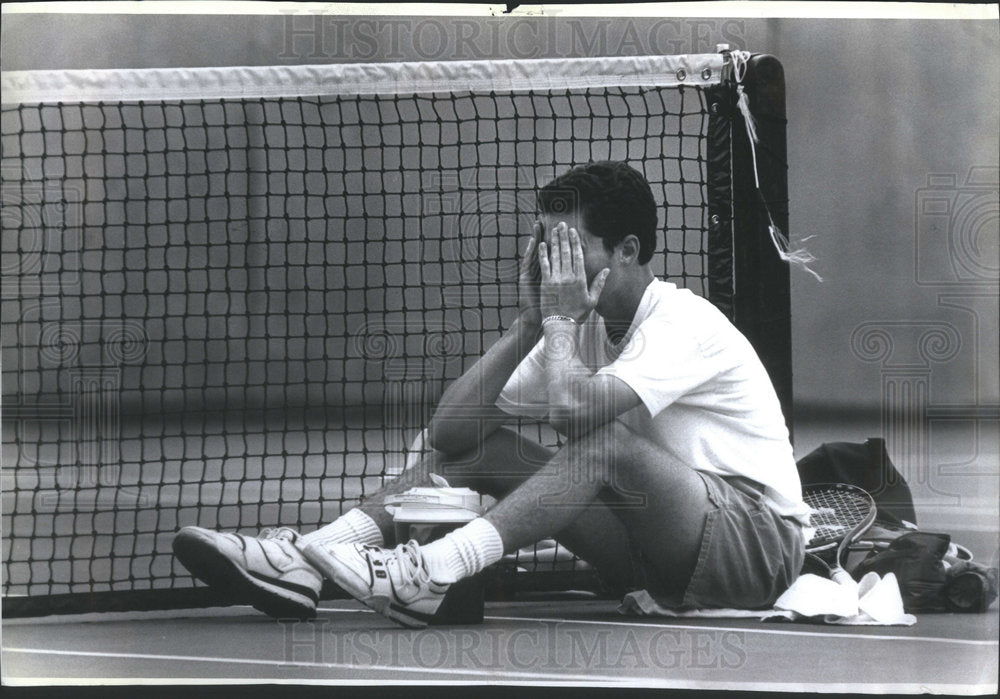 1990 Tim Gottesman Mercer Island Hiro Umakoshi Redmond Tennis - Historic Images