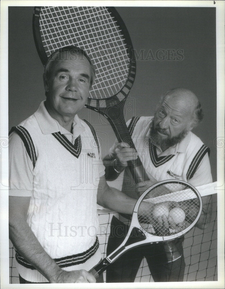 1985 Advantage Collins NBC Sports Tennis Bud Collins Dick Enberg - Historic Images
