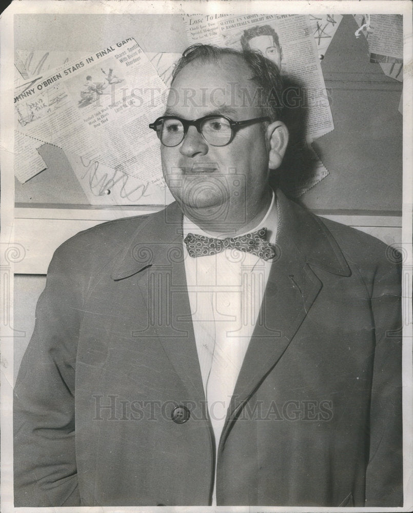 1953 Chuck Durgan President Northwest Basketball League - Historic Images