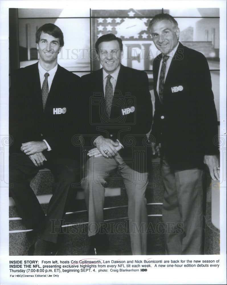 1992 CRIS COLLINSWORTH AMERICAN FOOTBALL PLAYER SPORTSCASTER - Historic Images