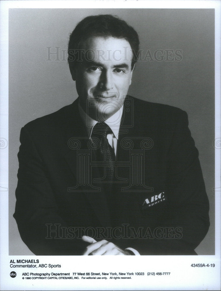 1991 Al Michaels, Commentator ABC Sports - Historic Images