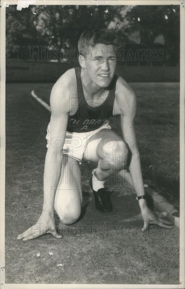 1949 Australian Sprint Track Star Christiansen Showing Starting Form - Historic Images