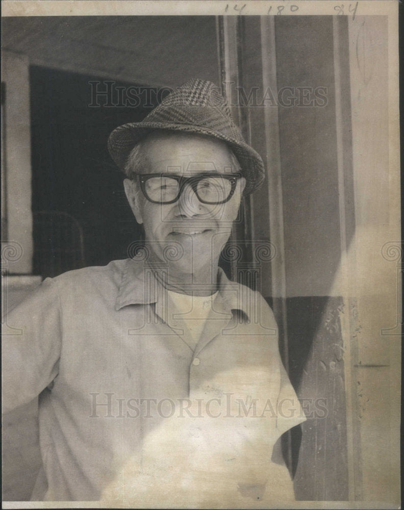 1971 Mac McCaskill, thoroughbred horse trainer.-Historic Images
