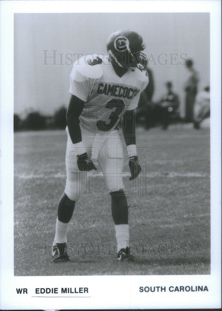 1990 WR Eddie Miller, Football Player, South Carolina - Historic Images